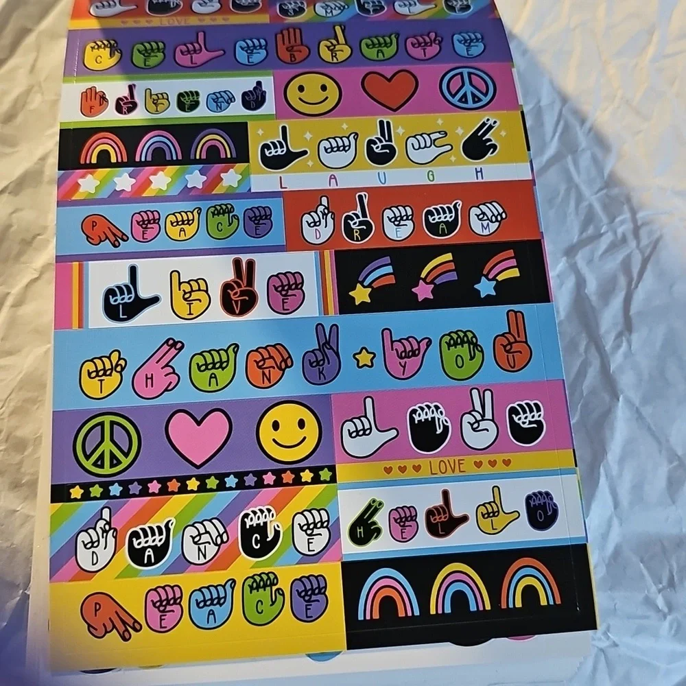 NWT Recollections Sign Language Sticker Pack - Multicolor 479pcs